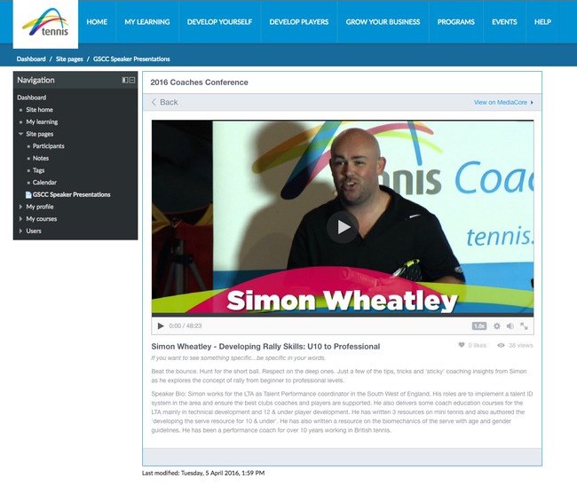 Tennis Australia video library